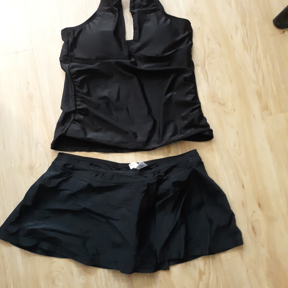 2 pc skirted swimsuit L 12/14. Bundle for deal